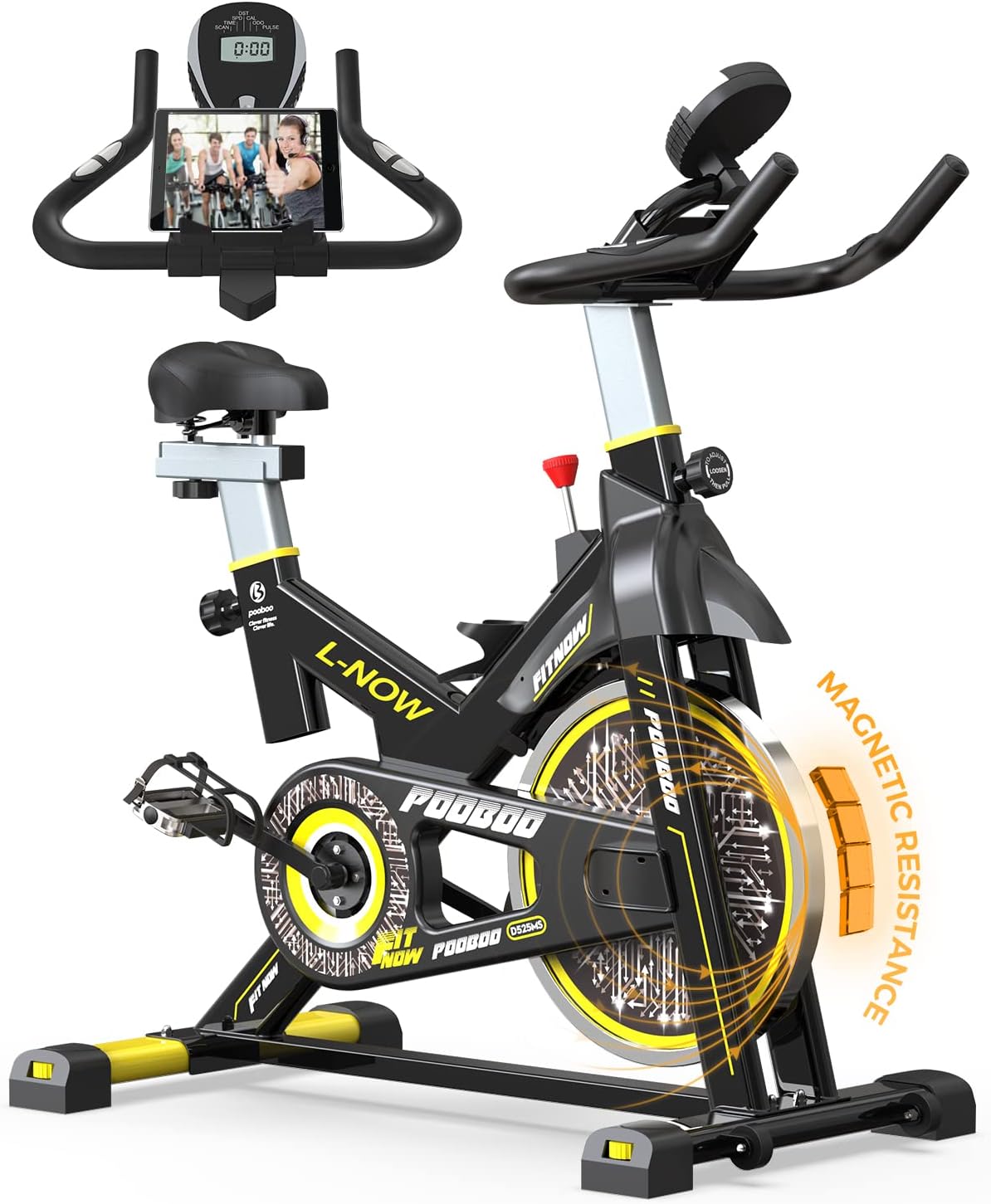 exercise bike belt drive magnetic resistance